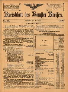 Kreisblatt des Bomster Kreises 1897.06.25 No.26