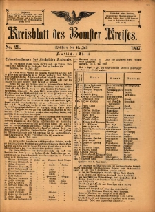 Kreisblatt des Bomster Kreises 1897.07.16 No.29