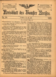 Kreisblatt des Bomster Kreises 1897.07.23 No.30