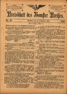 Kreisblatt des Bomster Kreises 1897.09.10 No.37