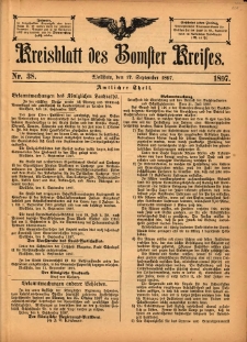 Kreisblatt des Bomster Kreises 1897.09.17 No.38