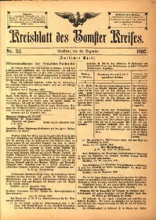 Kreisblatt des Bomster Kreises 1897.12.24 No.52