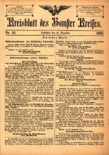 Kreisblatt des Bomster Kreises 1897.12.31 No.53