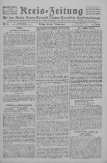 Kreis-Zeitung für d. Kreis Nowy-Tomysl: zugl. Nowy-Tomysler Hopfenzeitung 1925.02.13 Jg.50 Nr19