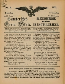 Samtersches Kreis-Blatt = Dziennik Powiatu Szamotulskiego 1871.01.26 Jg.[17] Nr4