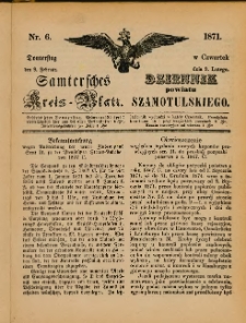 Samtersches Kreis-Blatt = Dziennik Powiatu Szamotulskiego 1871.02.09 Jg.[17] Nr6