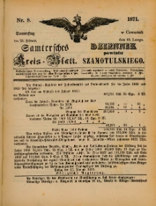 Samtersches Kreis-Blatt = Dziennik Powiatu Szamotulskiego 1871.02.23 Jg.[17] Nr8