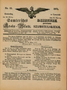 Samtersches Kreis-Blatt = Dziennik Powiatu Szamotulskiego 1871.03.23 Jg.[17] Nr12