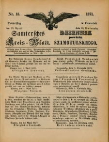 Samtersches Kreis-Blatt = Dziennik Powiatu Szamotulskiego 1871.04.13 Jg.[17] Nr15