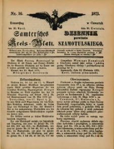Samtersches Kreis-Blatt = Dziennik Powiatu Szamotulskiego 1871.04.20 Jg.[17] Nr16