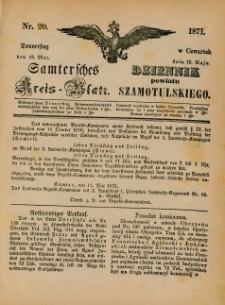 Samtersches Kreis-Blatt = Dziennik Powiatu Szamotulskiego 1871.05.18 Jg.[17] Nr20
