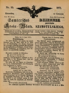 Samtersches Kreis-Blatt = Dziennik Powiatu Szamotulskiego 1871.06.22 Jg.[17] Nr25