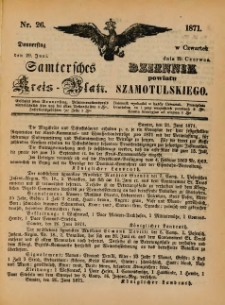 Samtersches Kreis-Blatt = Dziennik Powiatu Szamotulskiego 1871.06.29 Jg.[17] Nr26