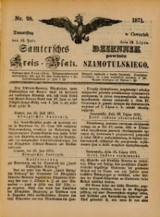 Samtersches Kreis-Blatt = Dziennik Powiatu Szamotulskiego 1871.07.13 Jg.[17] Nr28