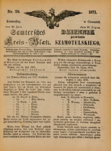 Samtersches Kreis-Blatt = Dziennik Powiatu Szamotulskiego 1871.07.20 Jg.[17] Nr29