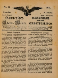 Samtersches Kreis-Blatt = Dziennik Powiatu Szamotulskiego 1871.08.02 Jg.[17] Nr31