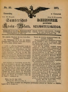 Samtersches Kreis-Blatt = Dziennik Powiatu Szamotulskiego 1871.08.10 Jg.[17] Nr32