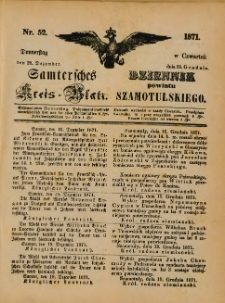 Samtersches Kreis-Blatt = Dziennik Powiatu Szamotulskiego 1871.12.28 Jg.[17] Nr52