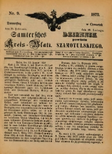 Samtersches Kreis-Blatt = Dziennik Powiatu Szamotulskiego 1872.02.29 Jg.[18] Nr9