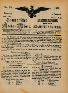 Samtersches Kreis-Blatt = Dziennik Powiatu Szamotulskiego 1872.05.09 Jg.[18] Nr19