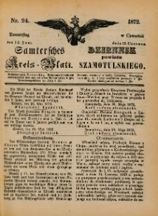 Samtersches Kreis-Blatt = Dziennik Powiatu Szamotulskiego 1872.06.13 Jg.[18] Nr24