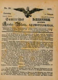 Samtersches Kreis-Blatt = Dziennik Powiatu Szamotulskiego 1872.06.27 Jg.[18] Nr26