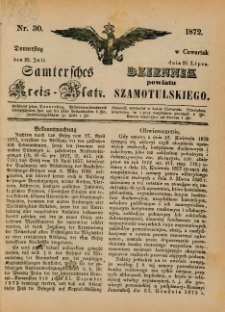 Samtersches Kreis-Blatt = Dziennik Powiatu Szamotulskiego 1872.07.25 Jg.[18] Nr30