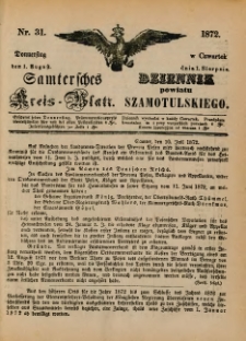 Samtersches Kreis-Blatt = Dziennik Powiatu Szamotulskiego 1872.08.01 Jg.[18] Nr31