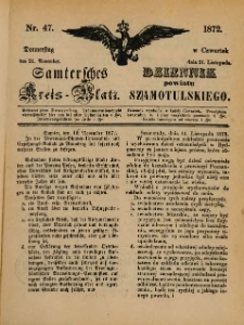 Samtersches Kreis-Blatt = Dziennik Powiatu Szamotulskiego 1872.11.21 Jg.[18] Nr47