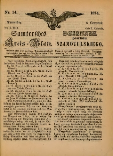 Samtersches Kreis-Blatt = Dziennik Powiatu Szamotulskiego 1874.04.02 Jg.[20] Nr14