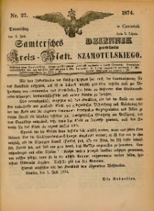 Samtersches Kreis-Blatt = Dziennik Powiatu Szamotulskiego 1874.07.02 Jg.[20] Nr27
