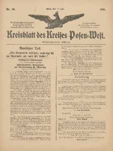 Kreisblatt des Kreises Posen-West 1915.06.17 Jg.27 Nr29