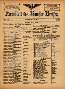 Kreisblatt des Bomster Kreises 1898.06.03 No.22