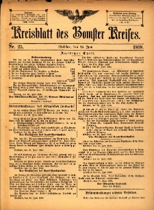 Kreisblatt des Bomster Kreises 1898.06.24 No.25