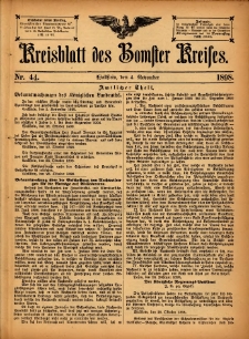 Kreisblatt des Bomster Kreises 1898.11.04 No.44