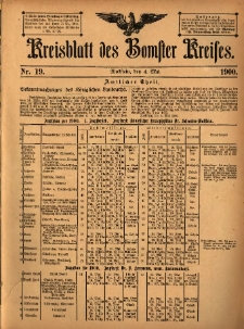 Kreisblatt des Bomster Kreises 1900.05.04 No.19