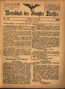 Kreisblatt des Bomster Kreises 1900.05.11 No.21
