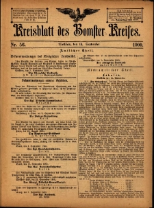 Kreisblatt des Bomster Kreises 1900.09.14 No.56