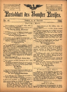 Kreisblatt des Bomster Kreises 1900.09.18 No.57
