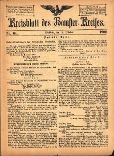Kreisblatt des Bomster Kreises 1900.10.12 No.64