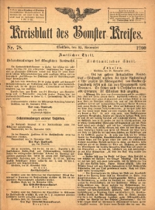 Kreisblatt des Bomster Kreises 1900.11.30 No.78