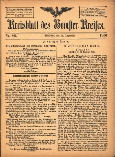 Kreisblatt des Bomster Kreises 1900.12.14 No.82