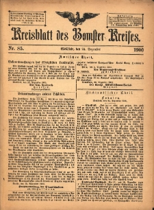 Kreisblatt des Bomster Kreises 1900.12.24 No.85
