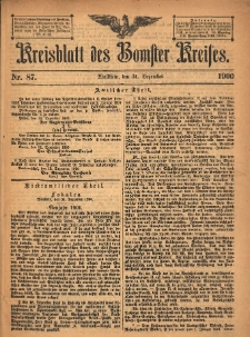 Kreisblatt des Bomster Kreises 1900.12.31 No.87