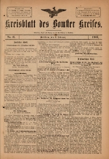 Kreisblatt des Bomster Kreises 1901.02.08 No.11
