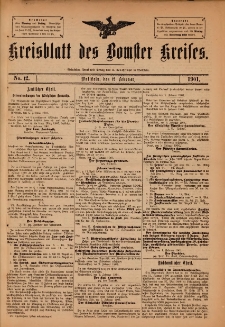 Kreisblatt des Bomster Kreises 1901.02.12 No.12