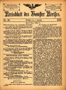 Kreisblatt des Bomster Kreises 1898.12.02 No.48