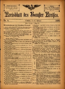 Kreisblatt des Bomster Kreises 1899.02.24 No.8