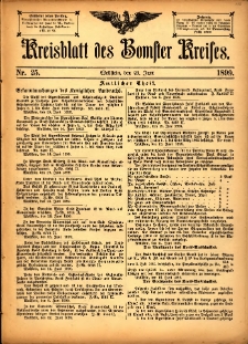 Kreisblatt des Bomster Kreises 1899.06.23 No.25