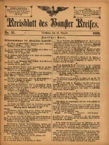 Kreisblatt des Bomster Kreises 1899.08.18 No.33